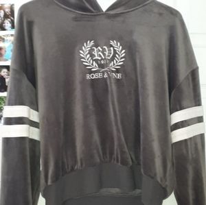 Sweatshirt| Top|rose and vine grey hoodie|